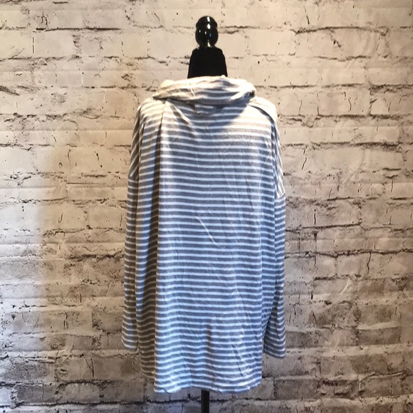 Lou and Grey striped lounge cowl neck top - Picture 4 of 7